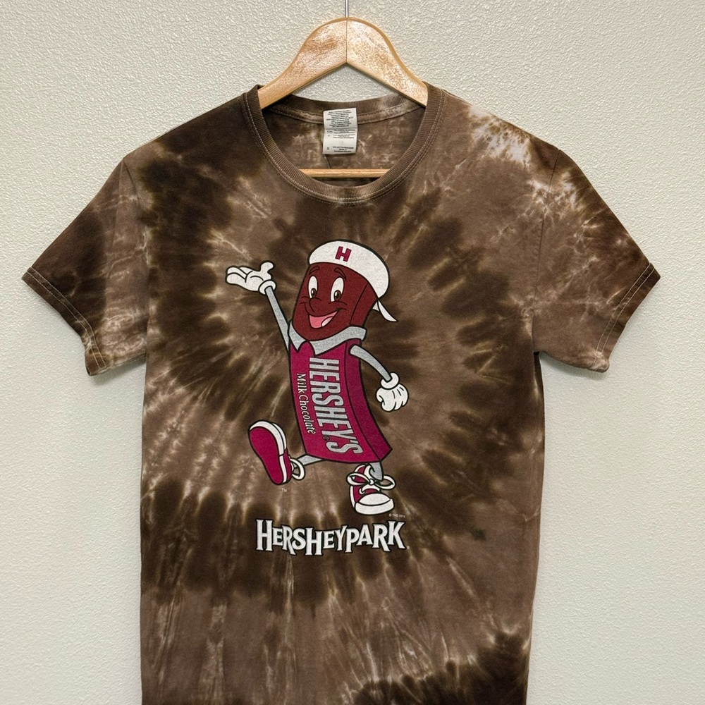 Hersheypark Brown Tie-Dye Short Sleeve Tee